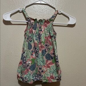 Disney Jungle Print Kids Bodysuit - Green and Pink Mickey Mouse body suit